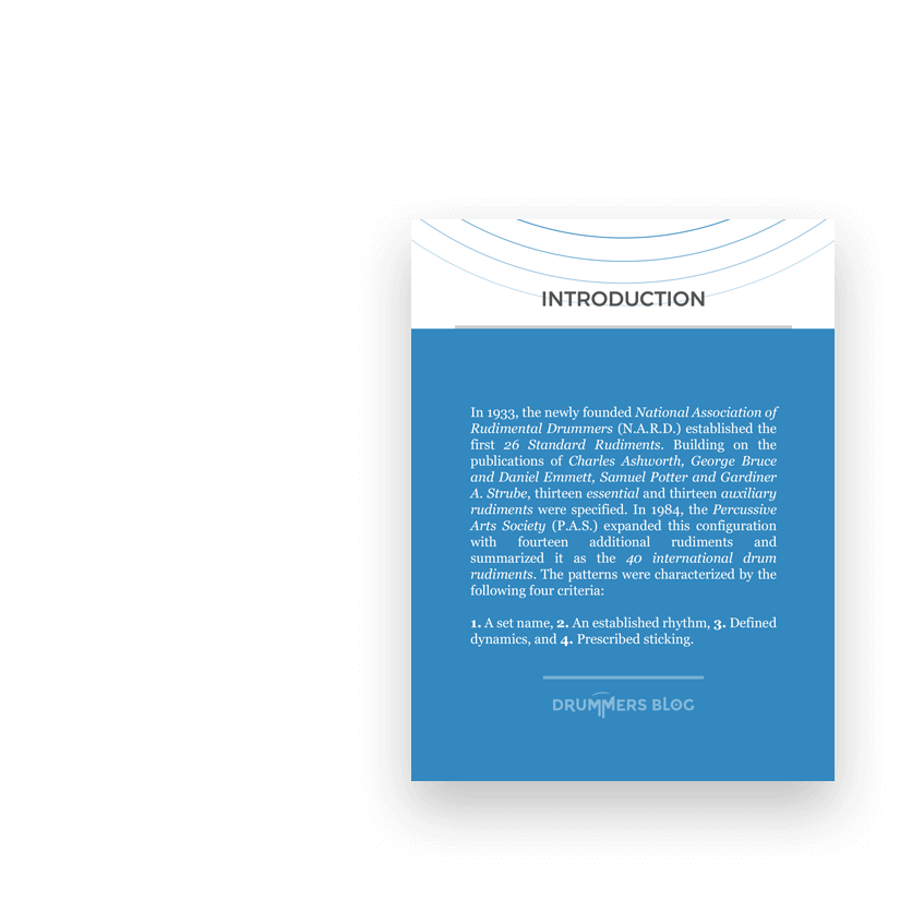 Rudiments Introduction, Home, Startseite, Drummersblog